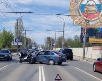 пострадала мотоциклистка