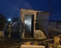 пожар вагончик