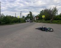 опрокинулся на мотоцикле