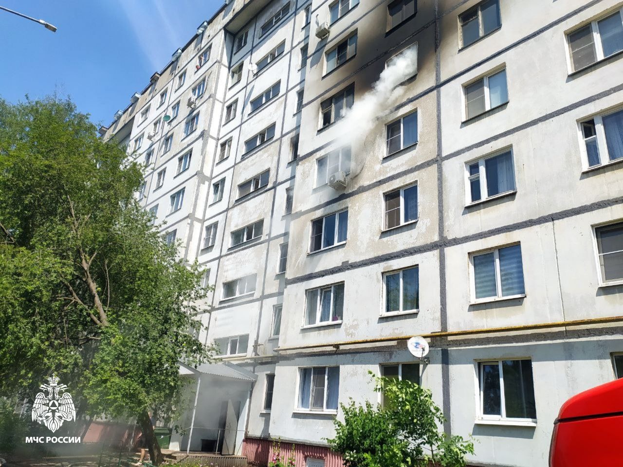 При пожаре на севере Тамбова получил ожоги жилец девятиэтажки