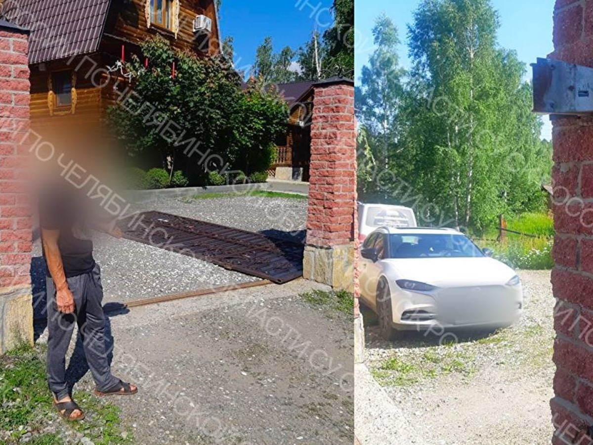 ворота упали на детей