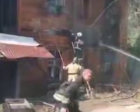 пожар барак