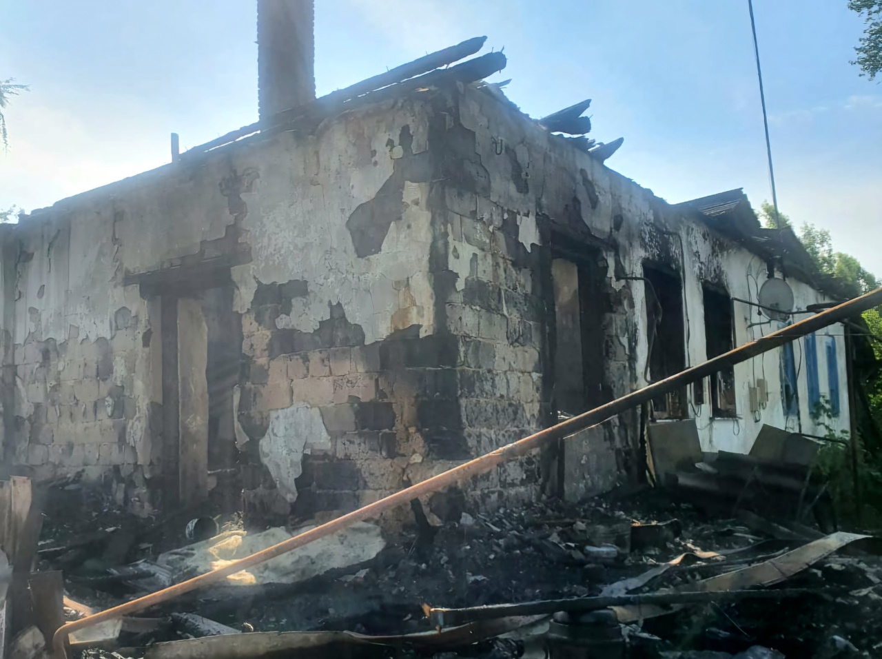 В Тамбовской области пенсионер не смог выйти из горящего дома