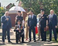 В Железнодорожном районе со 100-летним юбилеем поздравили ветерана Великой Отечественной войны, Почетного гражданина города Ростова-на-Дону Петра Павловича Голышкина