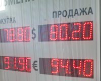 табло с курсами валют