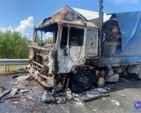 сгорела фура
