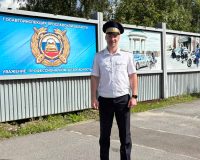 Майор полиции Сергей Матреничев