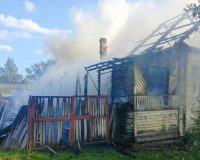 В Старой Руссе на пожаре погиб человек