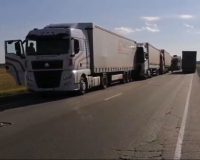 пять грузовиков столкнулись под Челябинском