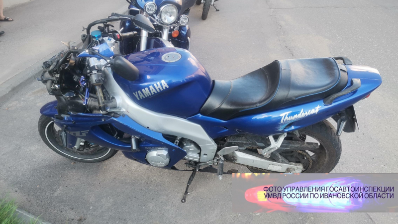 В Ивановской области мотоциклистка пострадала в ДТП