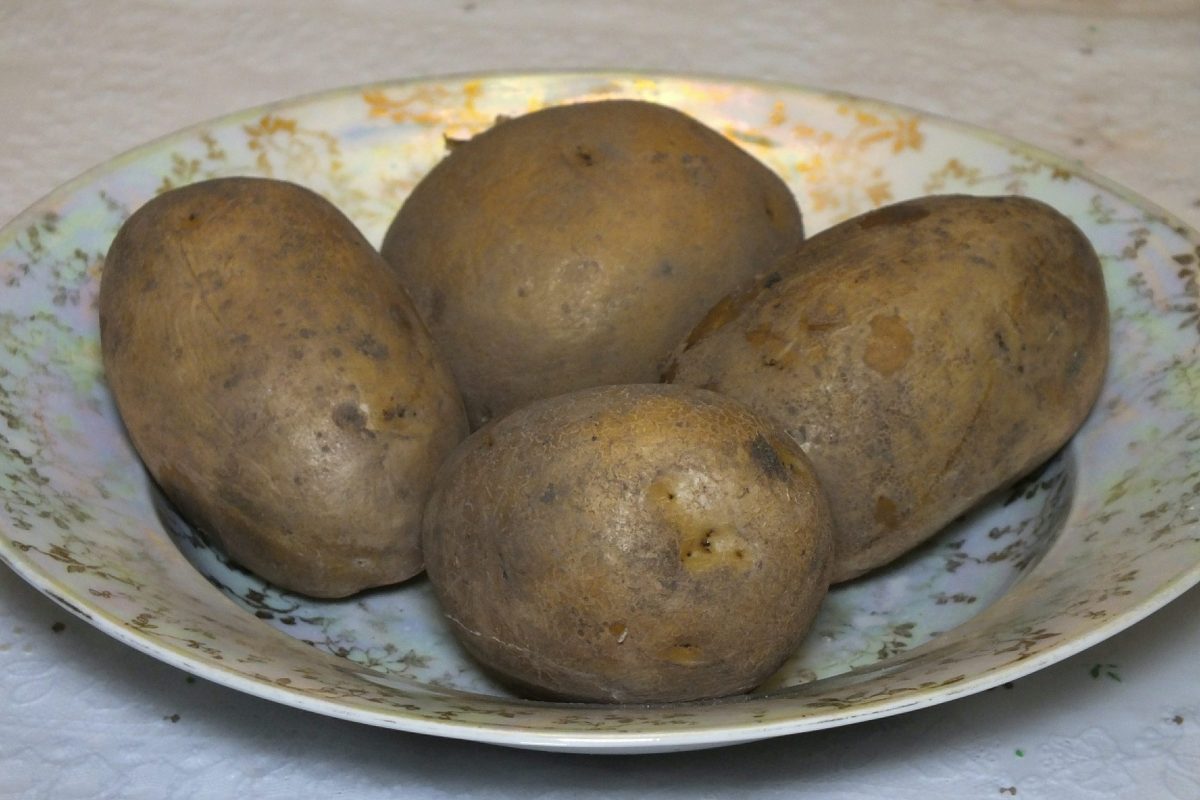 тарелка, картофель