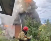 В Новгородской области в садовый дом ударила молния