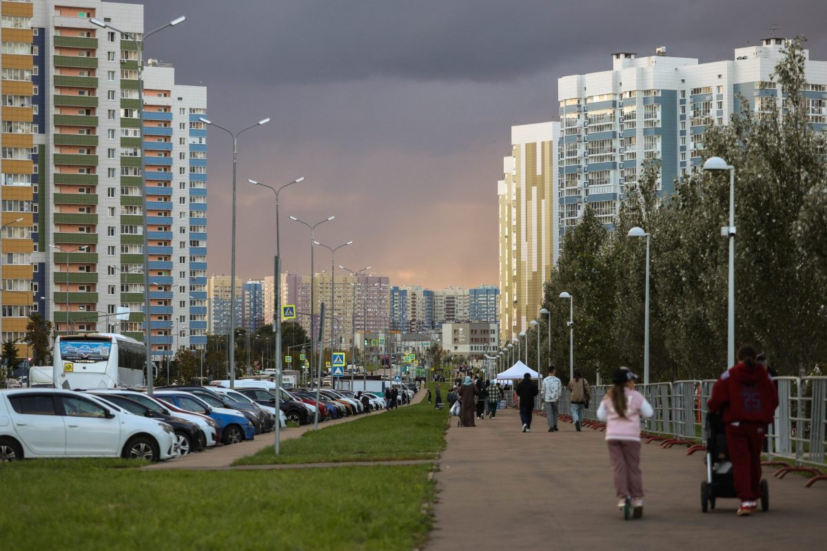 Жилой квартал, многоквартирные дома