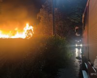 В Великом Новгороде дотла сгорел жилой дом