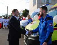 В Великий Новгород прибыли новые машины «скорой помощи»