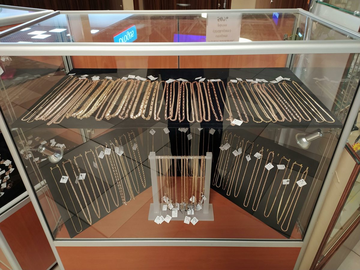 витрина с ювелирными украшениями