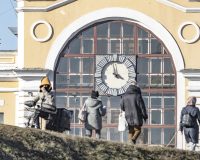 улица, часы