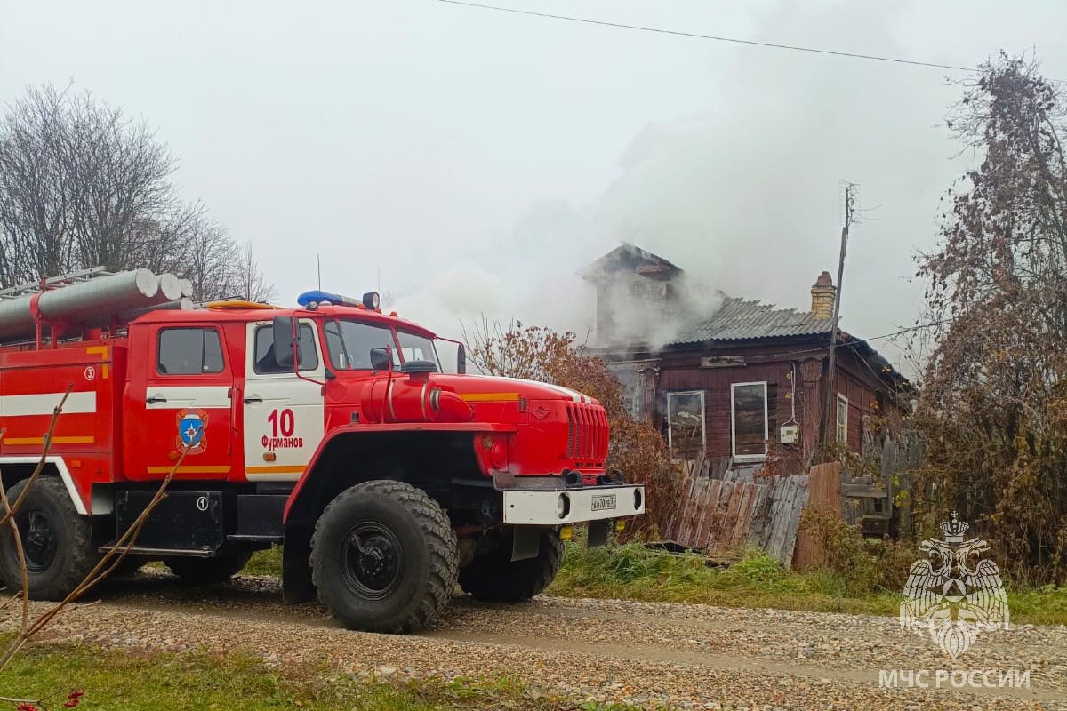 В Фурманове при пожаре в частном доме погибла женщина