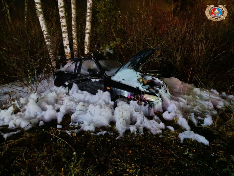 В Ивановской области 14-летний подросток без прав врезался в дерево