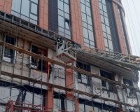 пожар в очень высотном доме