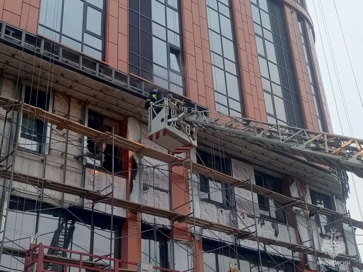 пожар в очень высотном доме