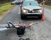 В Чудовском округе легковой автомобиль сбил велосипедиста: мужчина умер