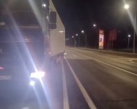 пьяный водитель МАЗа