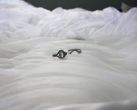 Кольцо с аквамарином