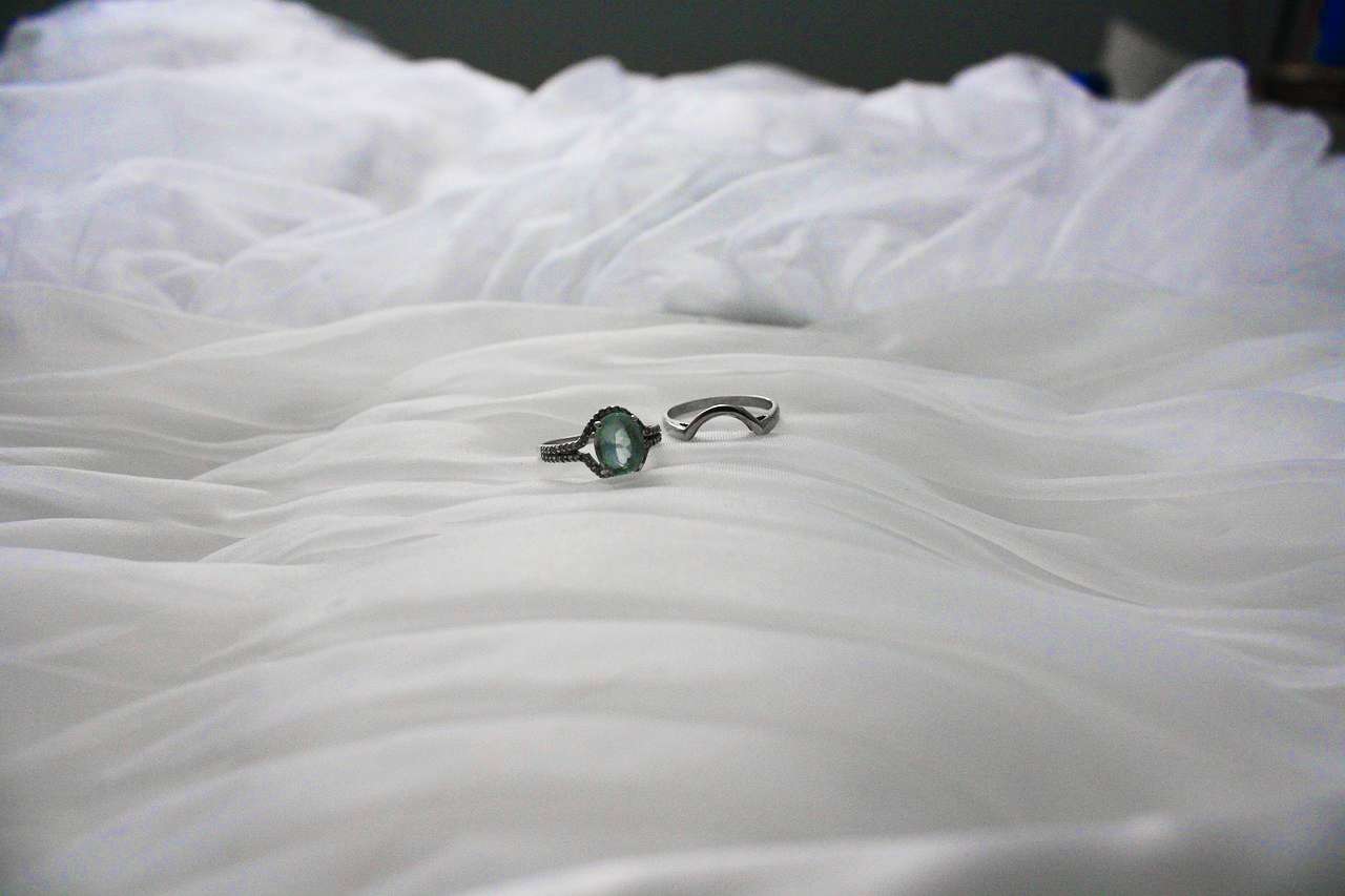 Кольцо с аквамарином