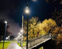 На Самойловском мосту в Иванове зажглись новые фонари