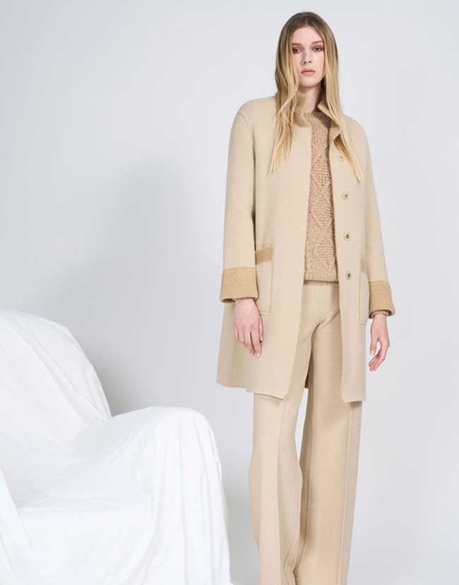 Шерстяные брюки палаццо Bruno Manetti