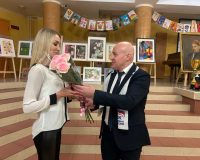 В Железнодорожном районе поздравили мам.