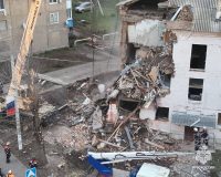 Появилось видео с места взрыва трехэтажки в поселке Тульской области