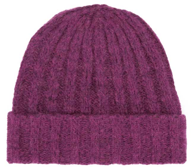 Шапка ROSSO35 из альпаки и шерсти, доступна в трех цветах: фиолетовый, светло-серый, светло-бежевый