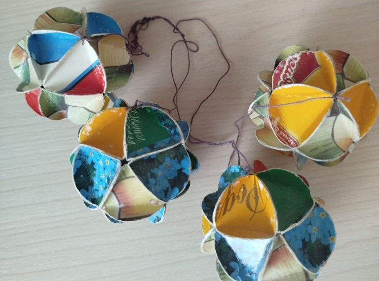 Елочные игрушки-самоделки