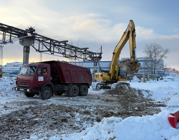 Строительство дороги