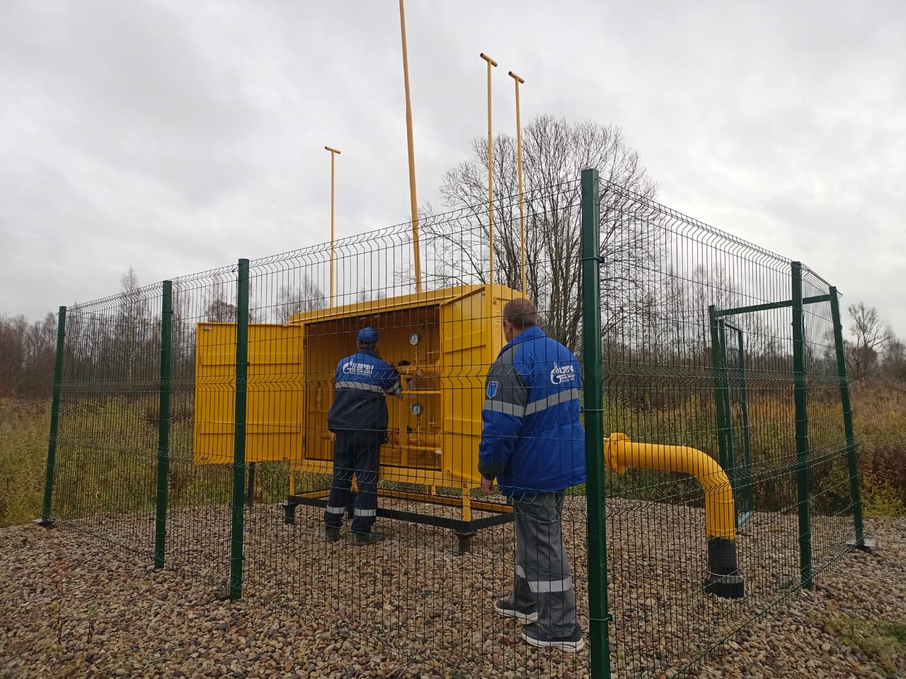 В новгородском Бору введён в эксплуатацию газопровод