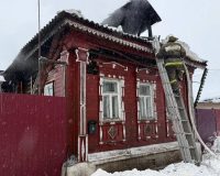 Пожар в селе Писцово уничтожил дом и сарай