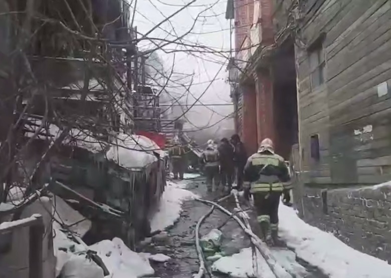 пожар молодогвардейская