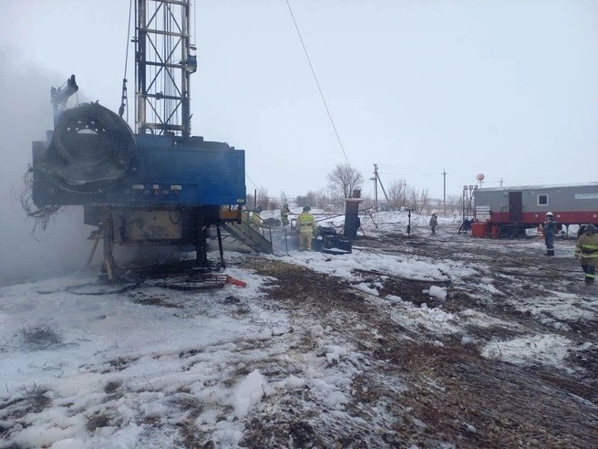пожар нефтескважина