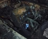 В Шуйском районе сгорела машина, которую пытались согреть газовой плитой