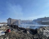 В Ивановском районе огонь полностью уничтожил частный дом