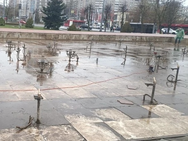 В Иванове протестировали фонтан на площади Пушкина перед запуском