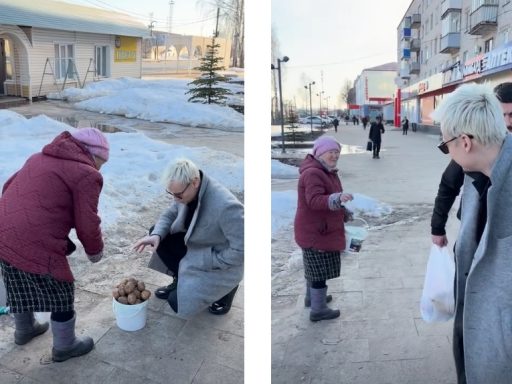 Певец SHAMAN в Чувашии на вокзале купил ведро картошки у бабушки
