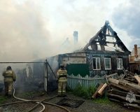 дом многодетной семьи сгорел в Копейске