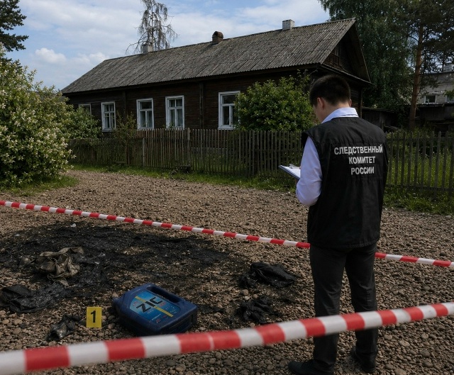 Житель Хвойной облил бензином и поджёг свою жену