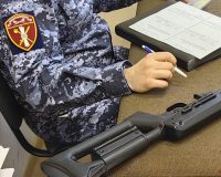 За неделю сотрудниками тульской Росгвардии изъято 22 единицы оружия