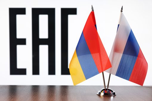 Россия и Армения, флаги