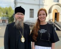 В праздник Успения Пресвятой Богородицы Череповец посетила известная телеведущая и общественный деятель Наталья Москвитина.