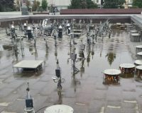 В Пензе рабочие приступили к консервации главного фонтана на зиму